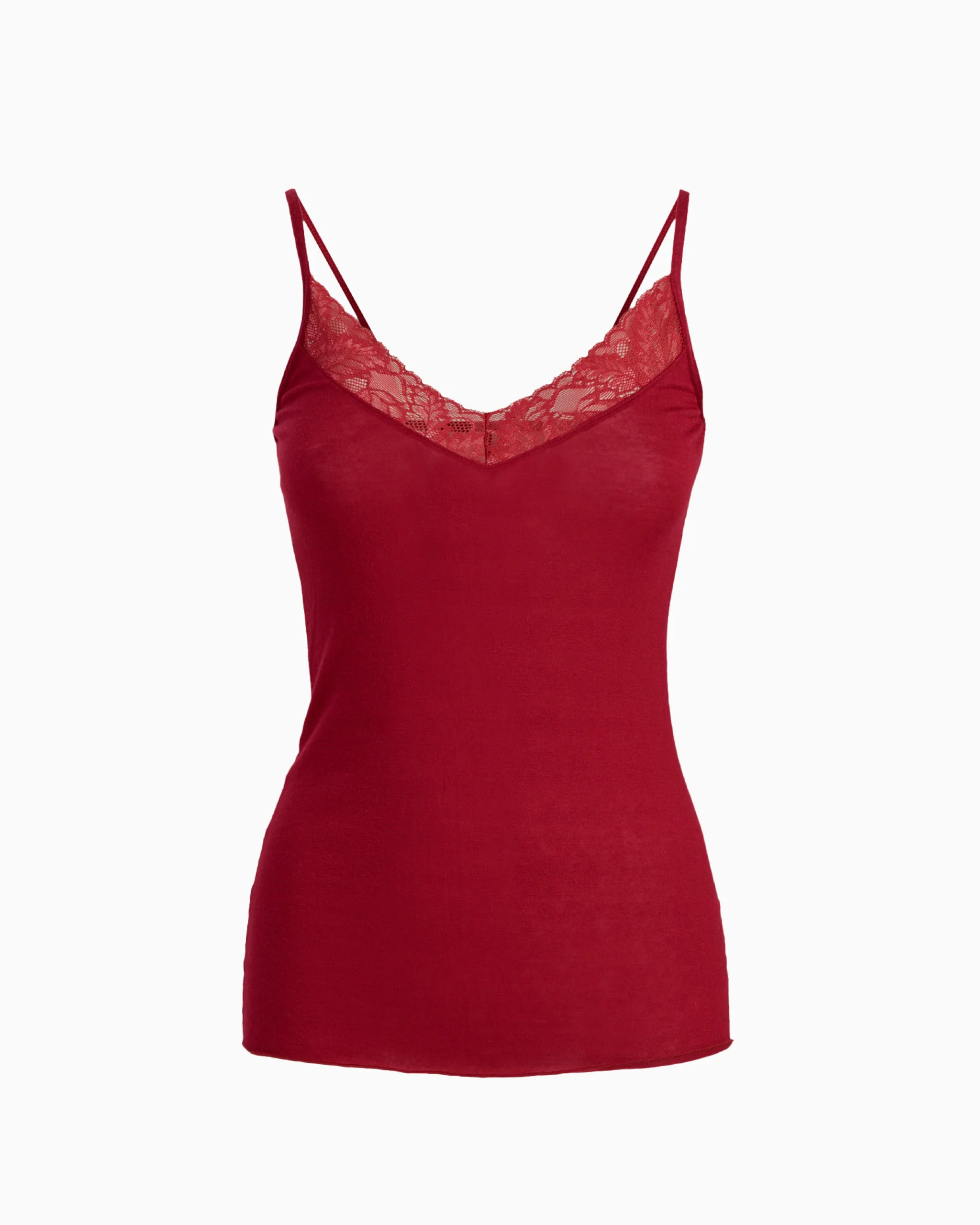 Canotta pizzo in modal cashmere - Image 5
