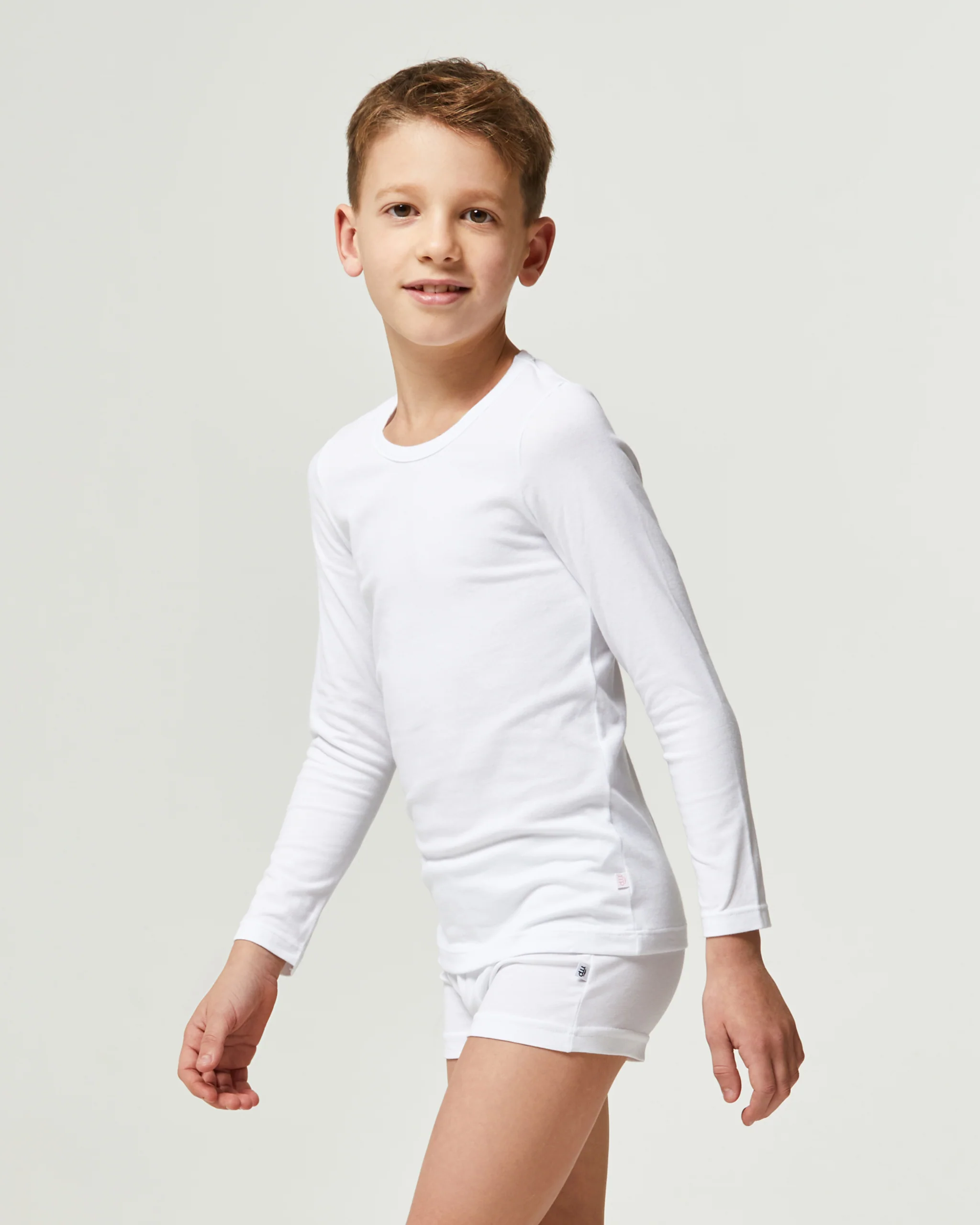 Maglia girocollo a maniche lunghe unisex in caldo cotone - Image 2