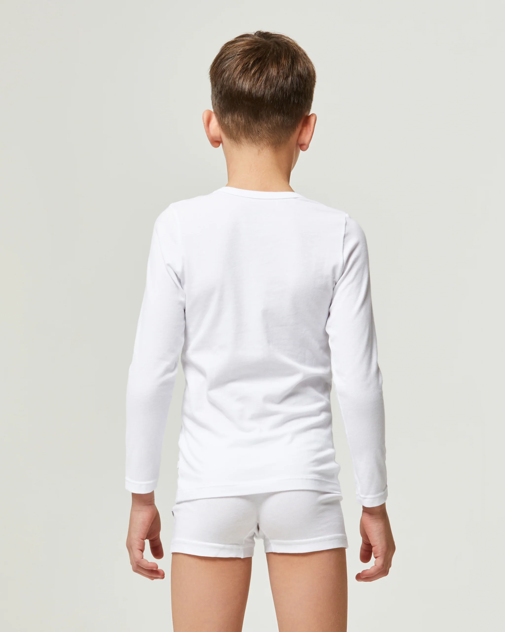 Maglia girocollo a maniche lunghe unisex in caldo cotone - Image 3