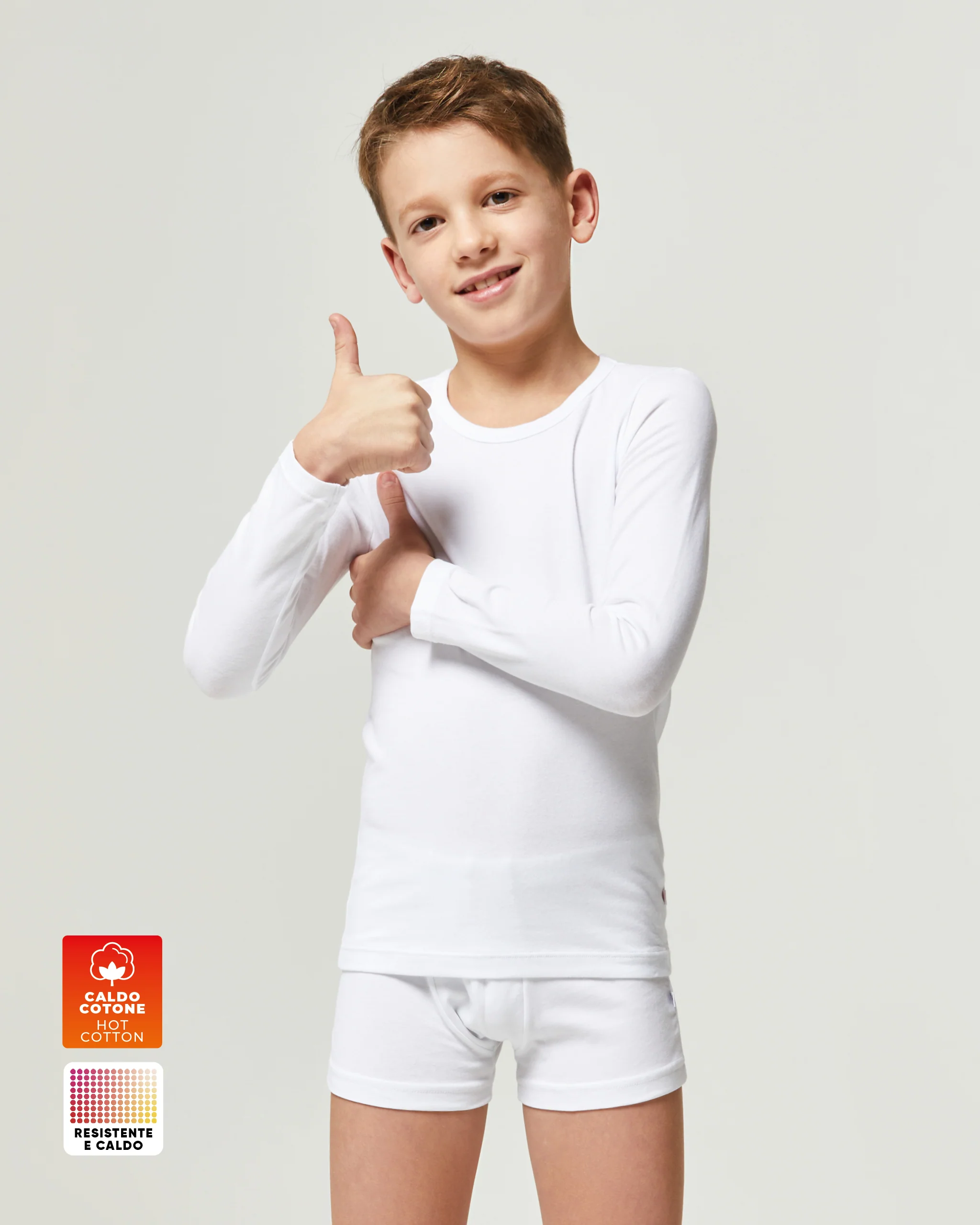 Maglia girocollo a maniche lunghe unisex in caldo cotone - Image 4