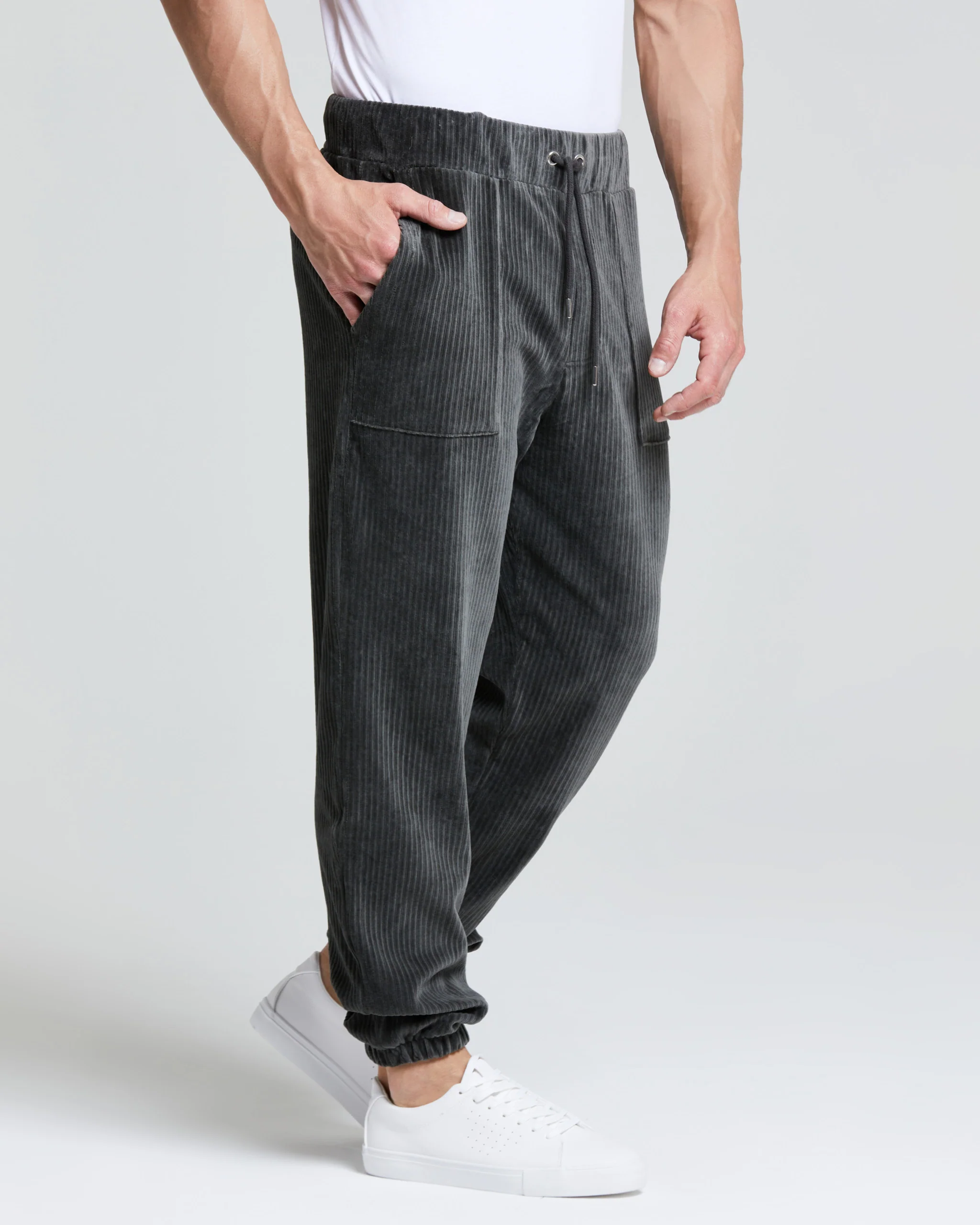 PANTALONE CARGO VELLUTO COSTE UOMO - Image 4