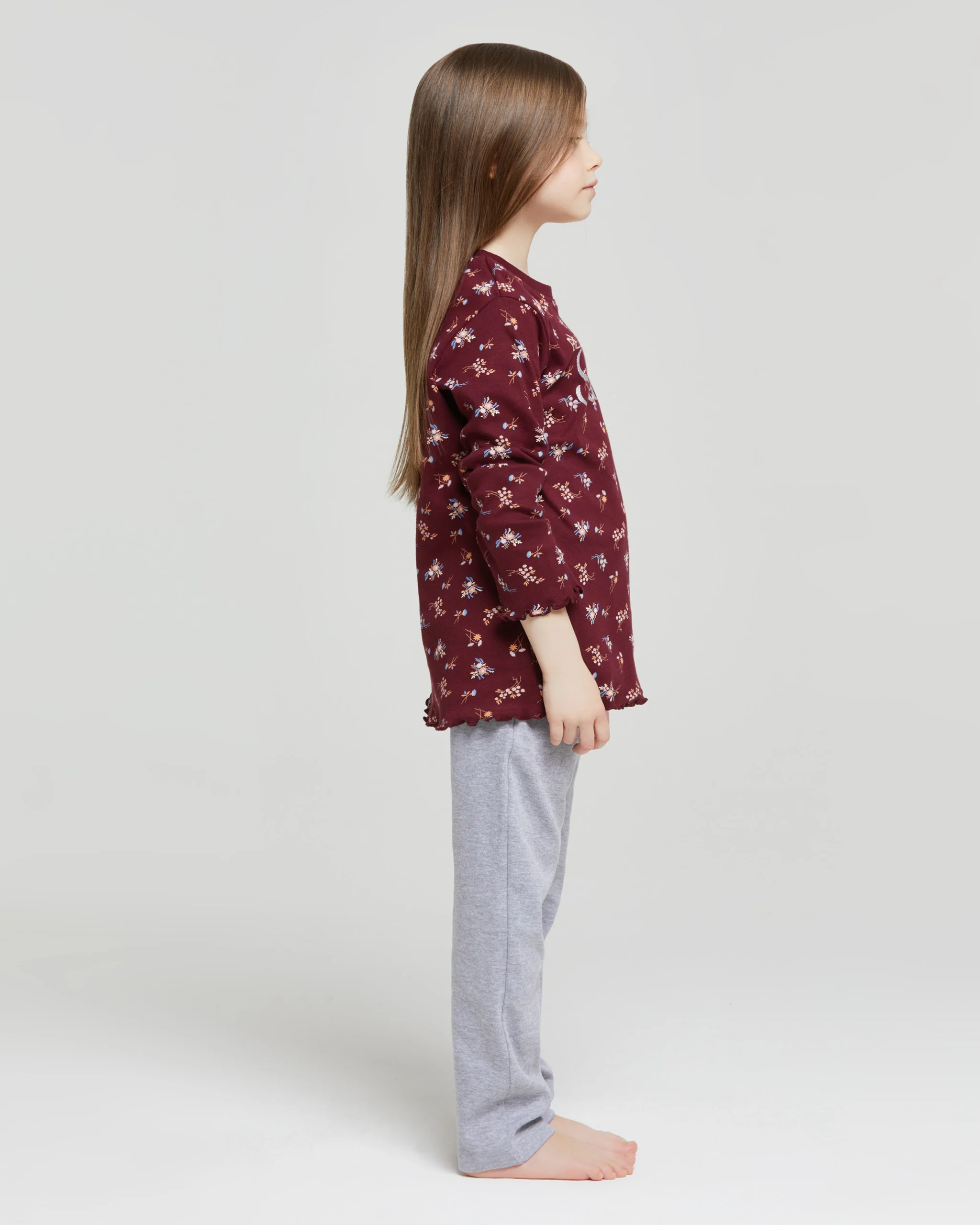 Pigiama lungo cotone interlock Elodie - Image 3