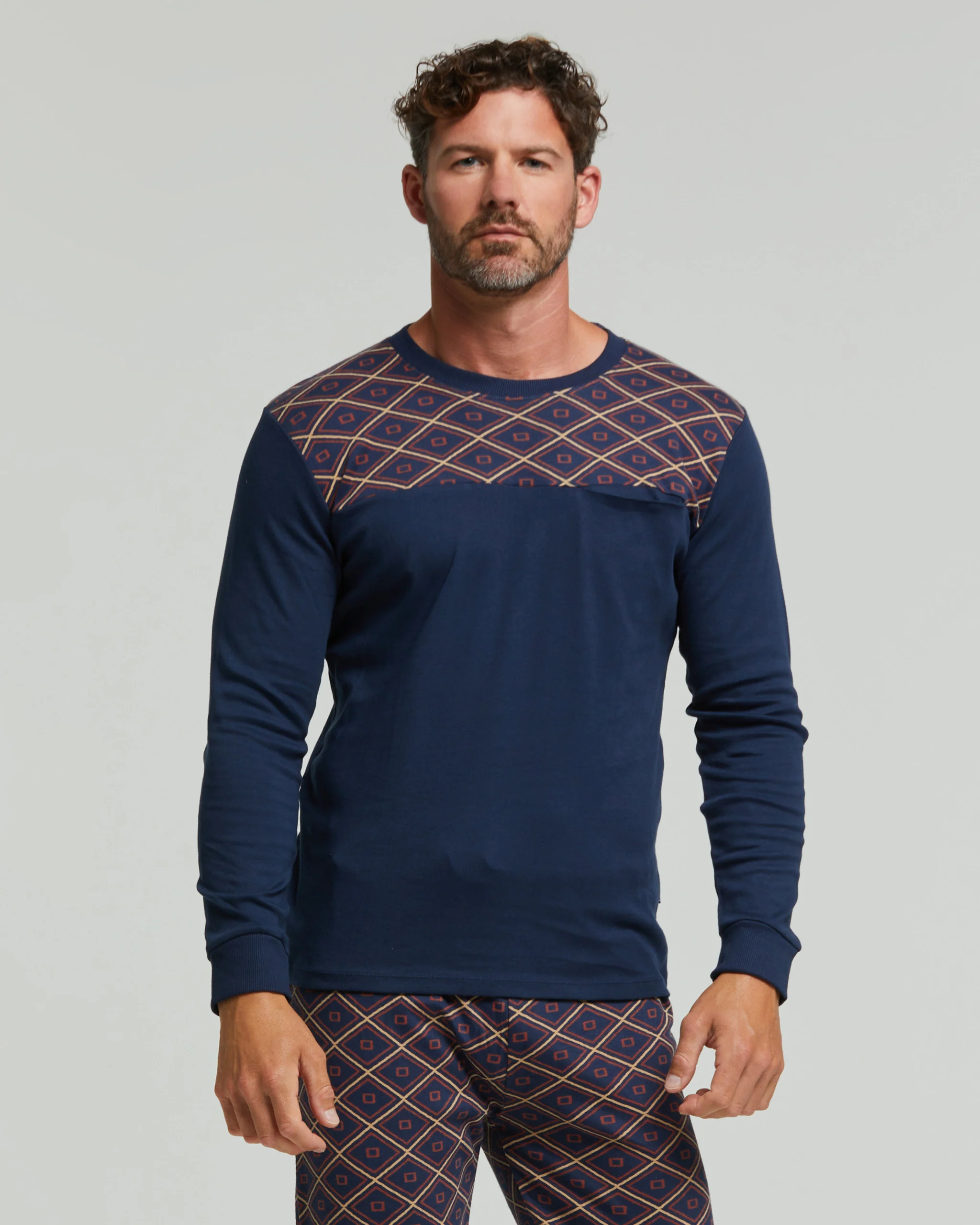 Pigiama lungo cotone interlock Tocai - Image 5