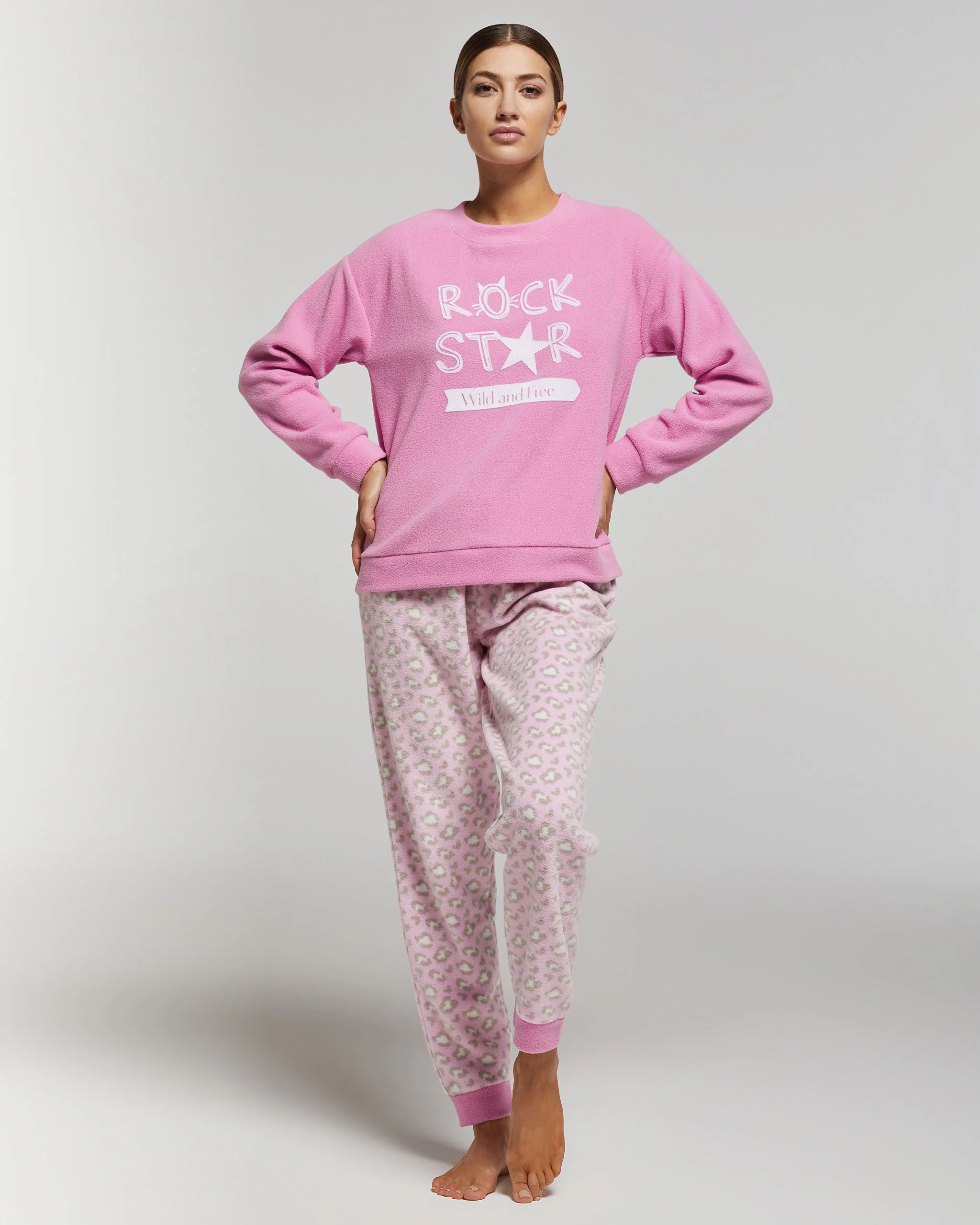 Pigiama lungo micropolar Pamela