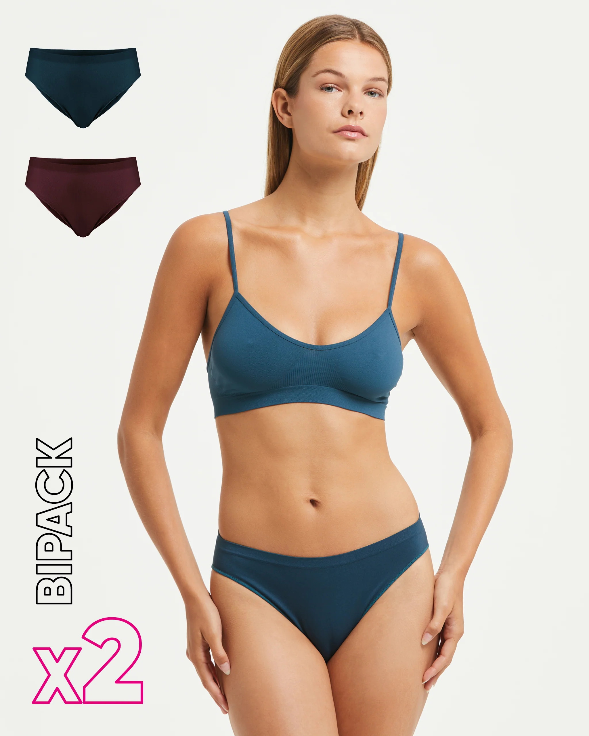 Slip seamless donna con tassello immagliato X2 - Image 4