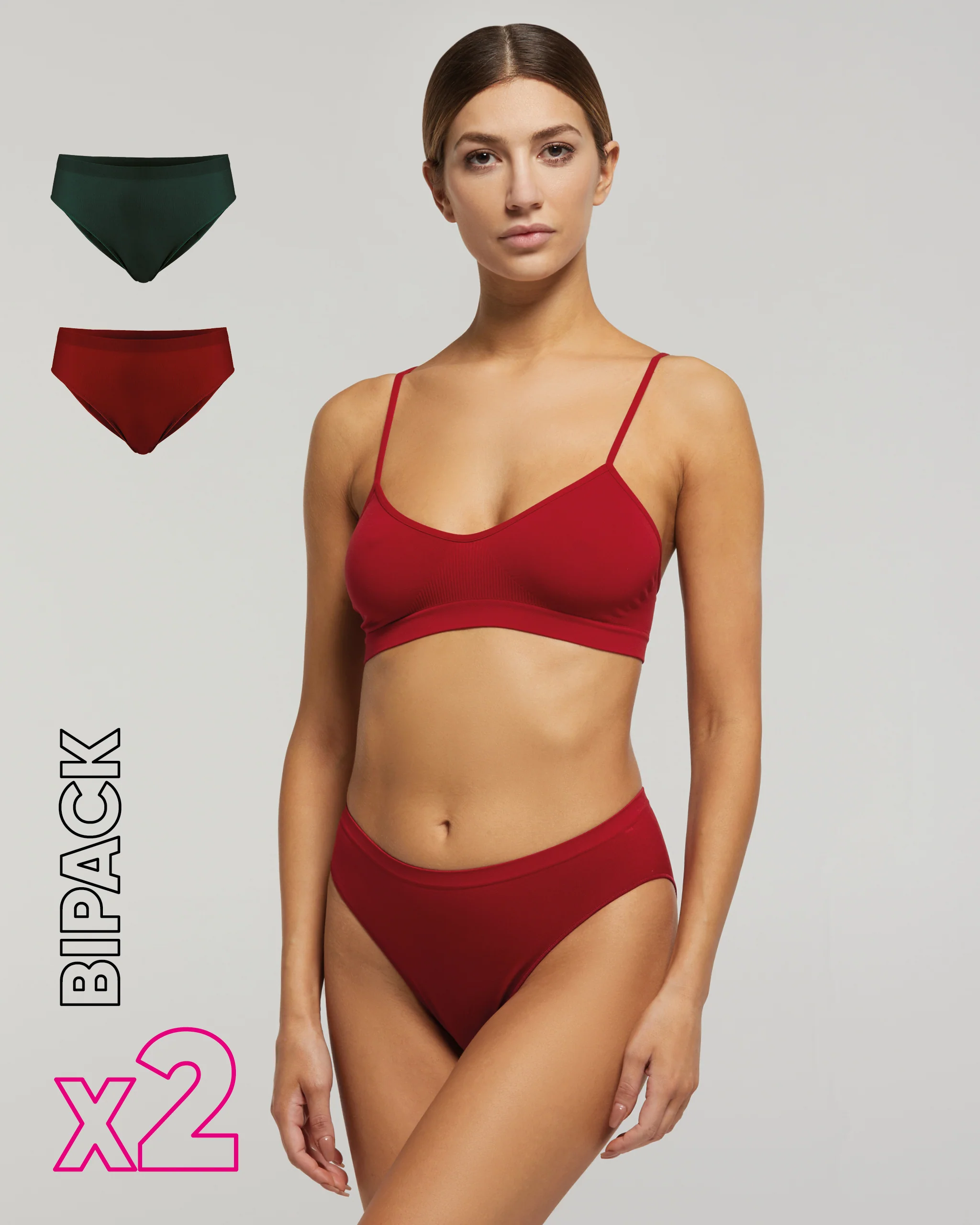 Slip seamless donna con tassello immagliato X2 - Image 8