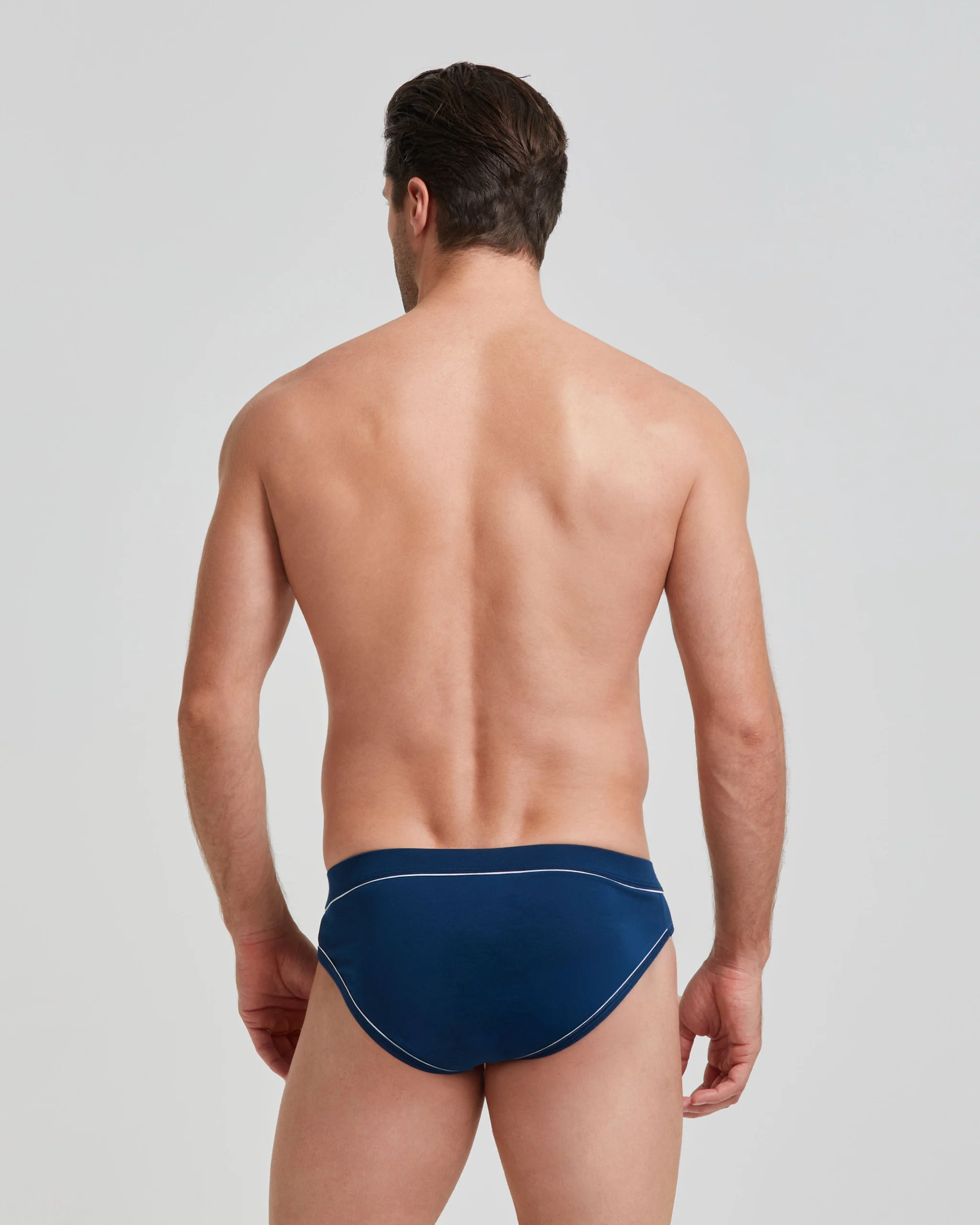 Slip uomo cotone con dettagli a contrasto - Image 2