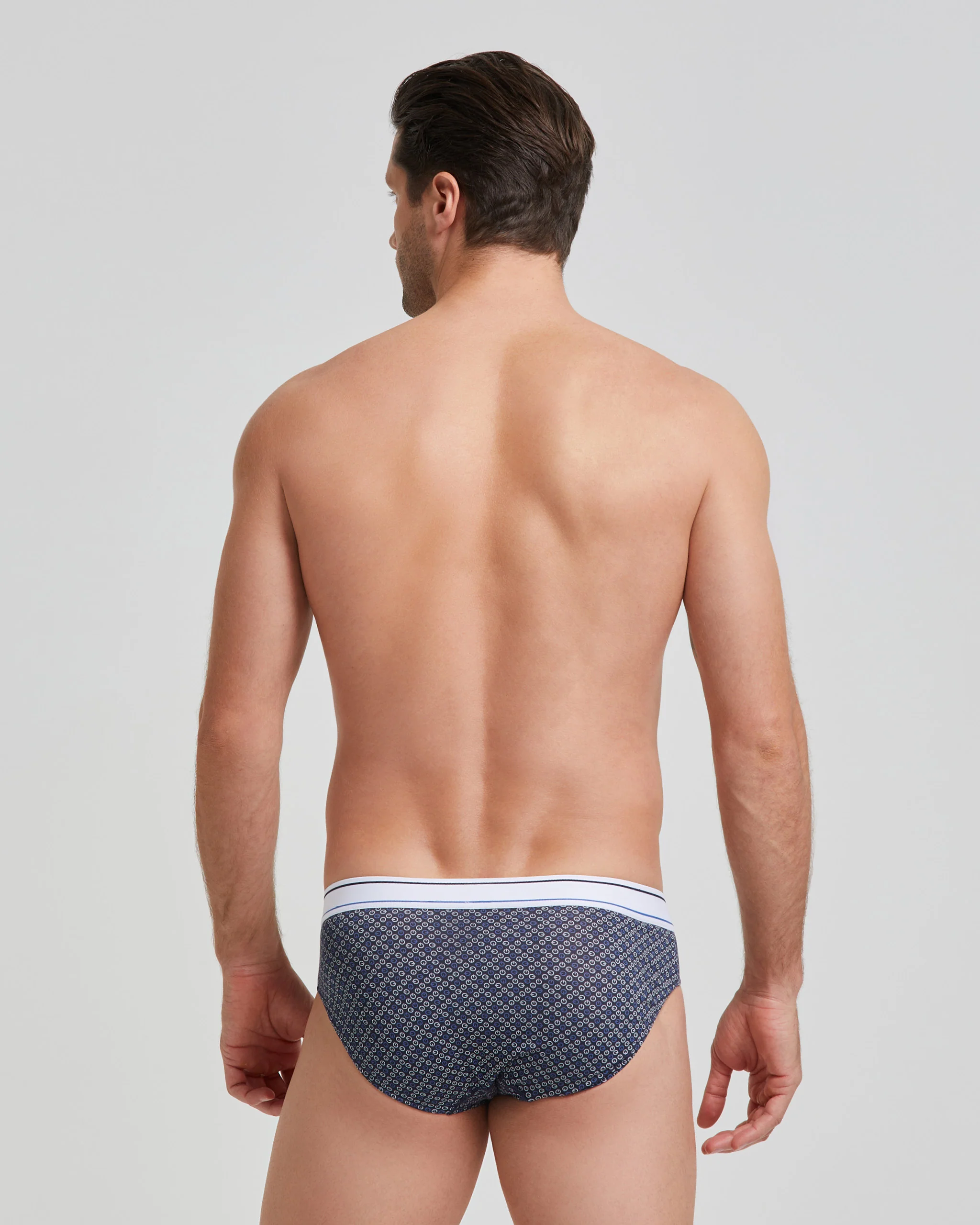 Slip uomo cotone con stampa micro On-Off - Image 3