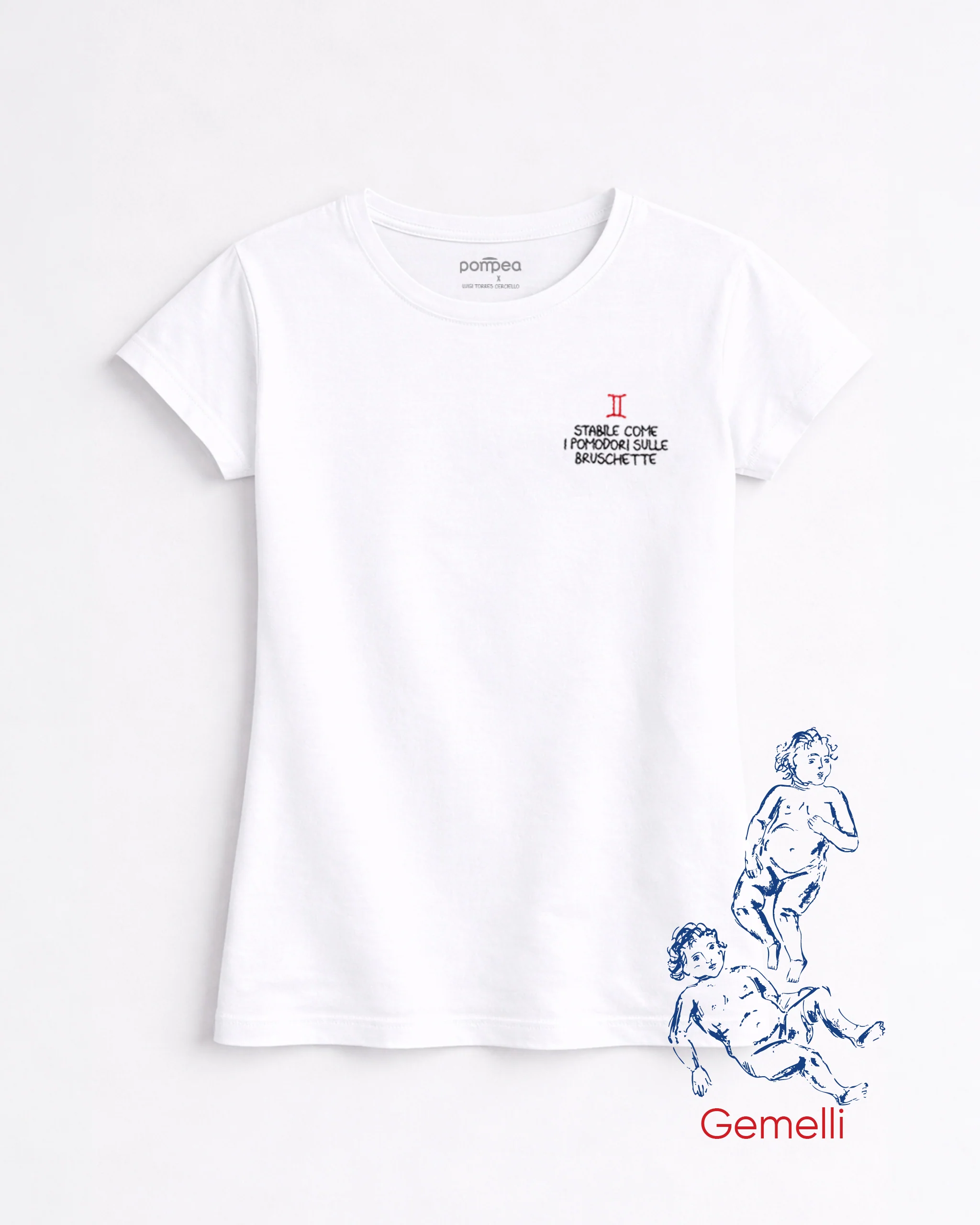 T-shirt donna "Gemelli" by Luigi Torres Cerciello - Image 4