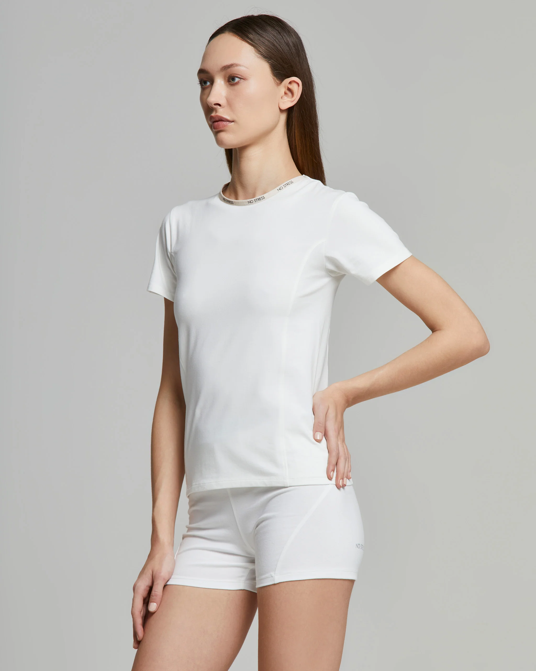 T-shirt donna no stress slim fit cotone - Image 3
