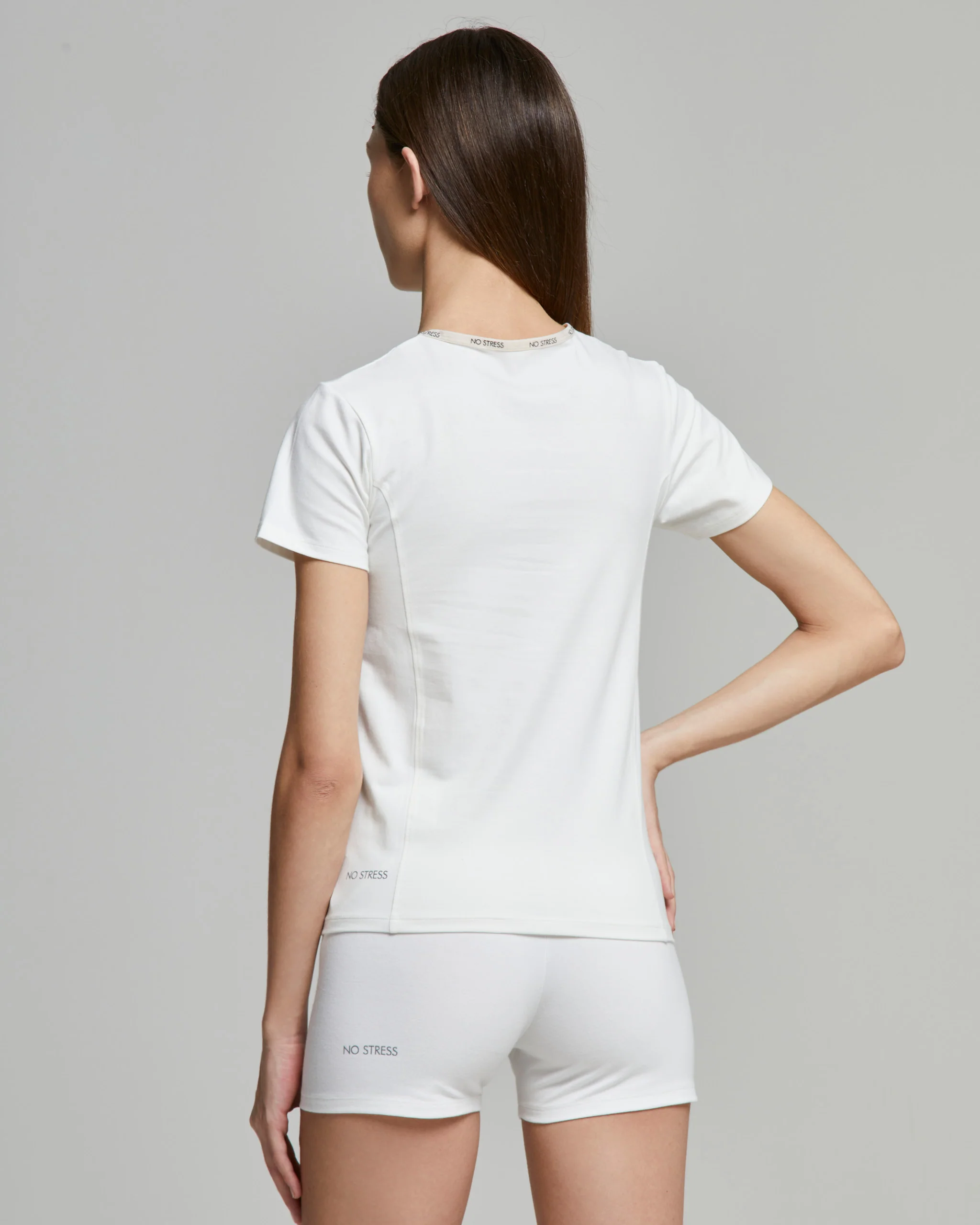 T-shirt donna no stress slim fit cotone - Image 4