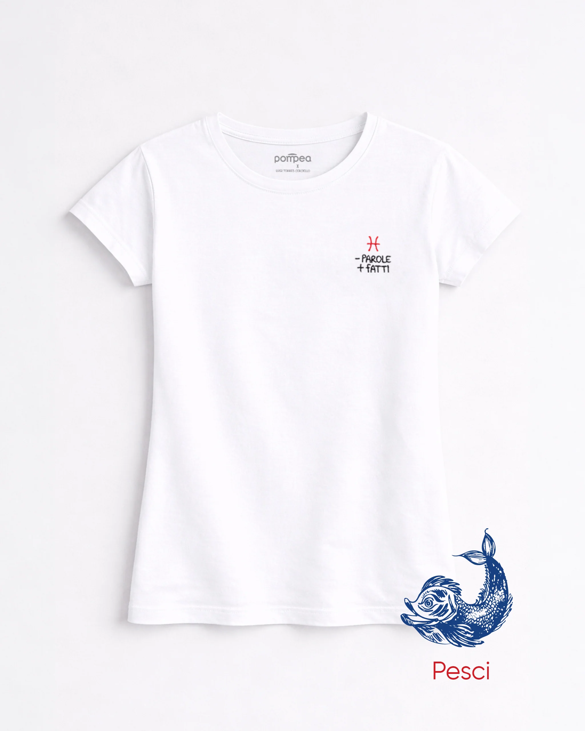 T-shirt donna "Pesci" by Luigi Torres Cerciello - Image 4