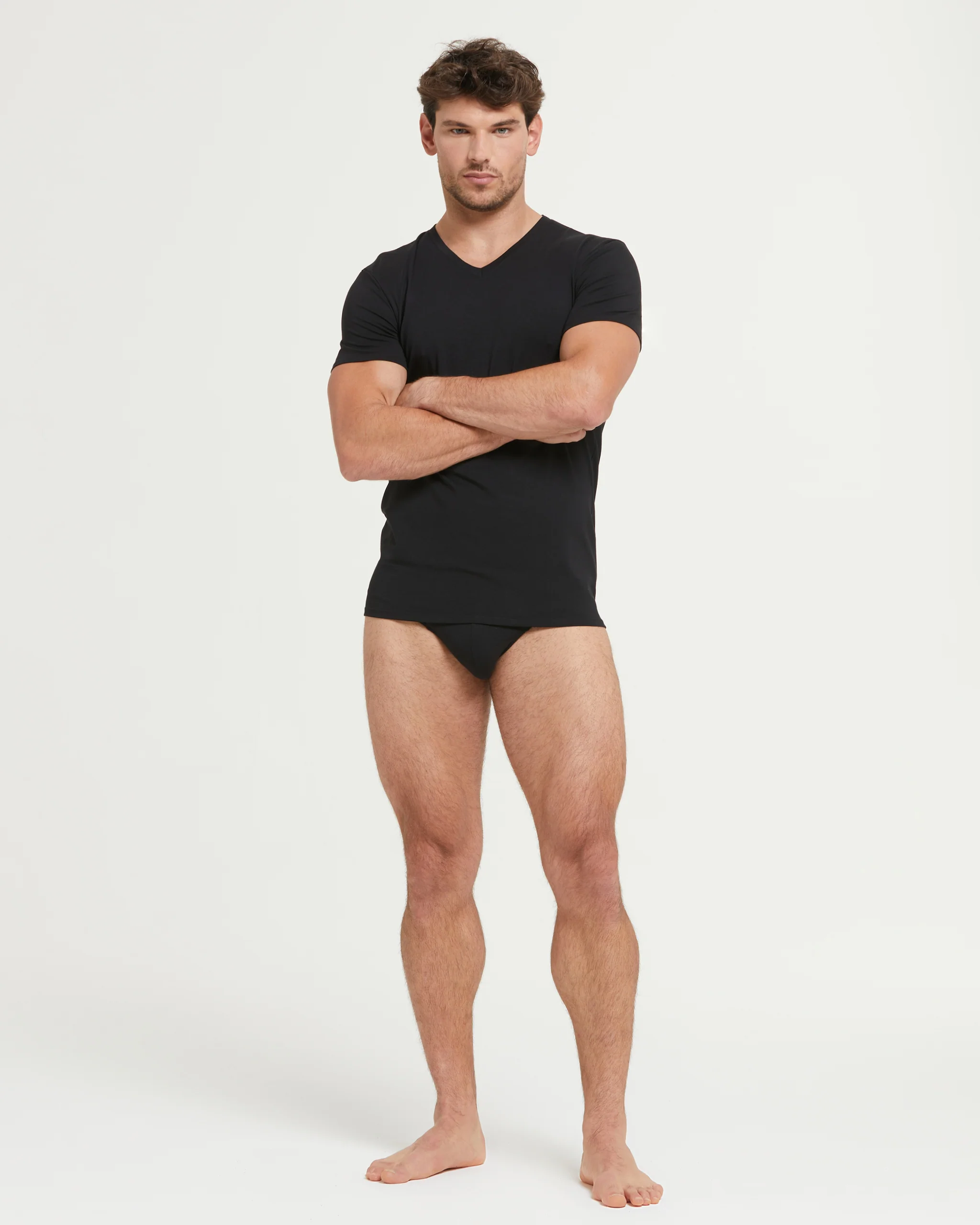 T-Shirt scollo V no stress cotone modal - Image 3