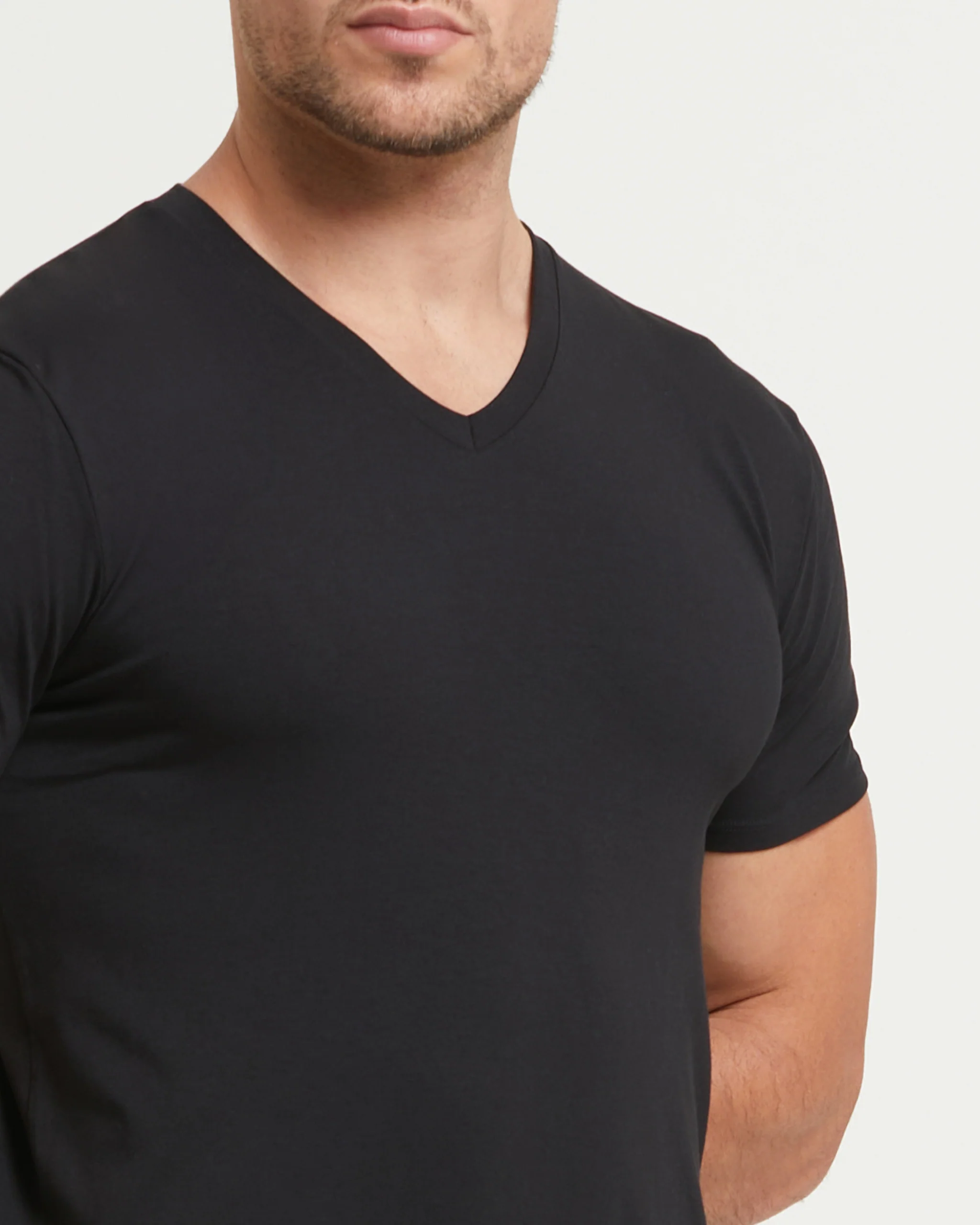 T-Shirt scollo V no stress cotone modal - Image 4