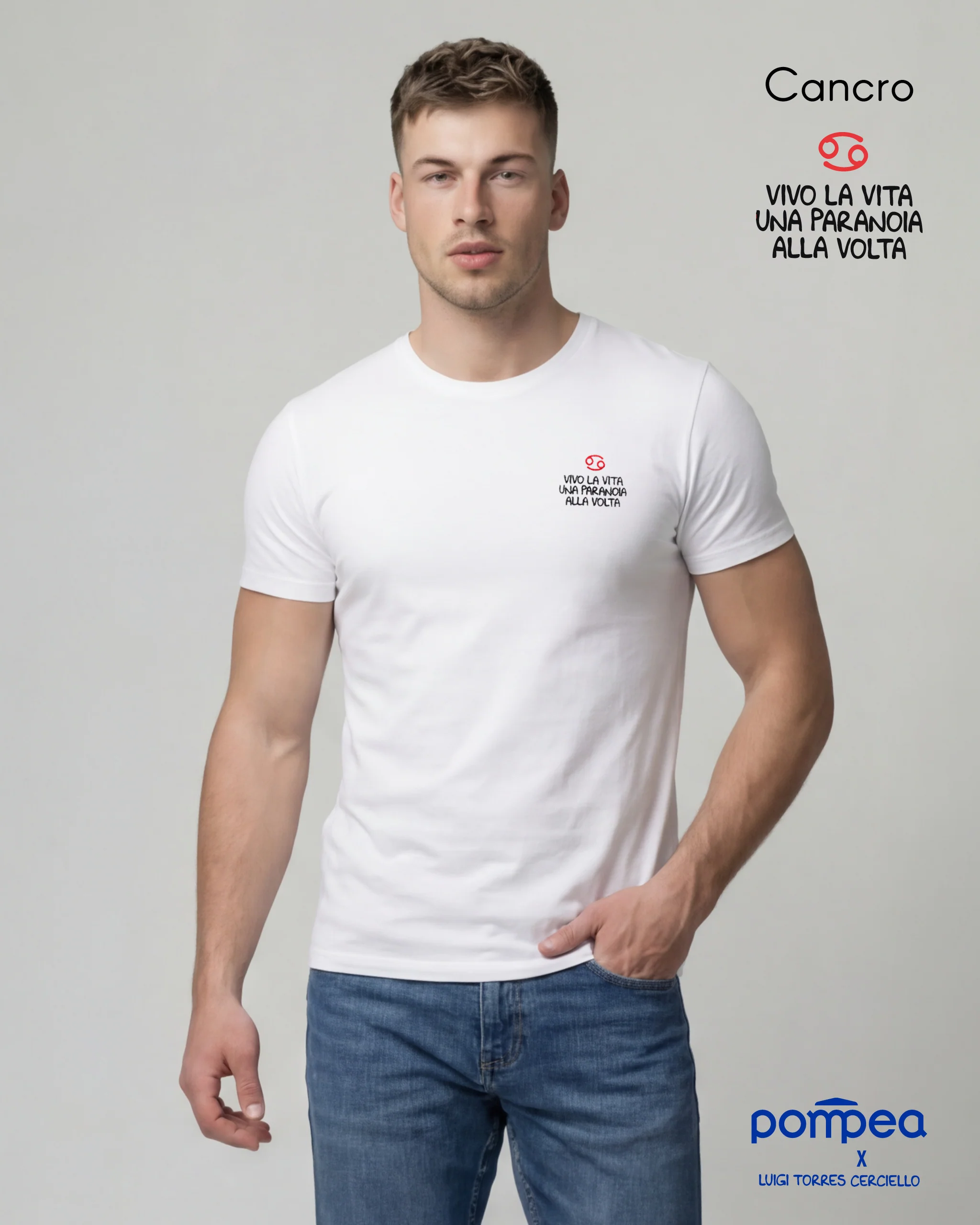 T-shirt uomo "Cancro" by Luigi Torres Cerciello