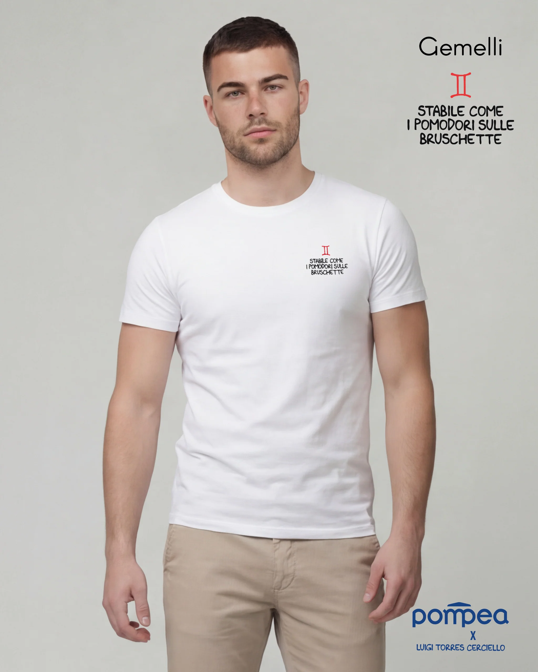 T-shirt uomo "Gemelli" by Luigi Torres Cerciello